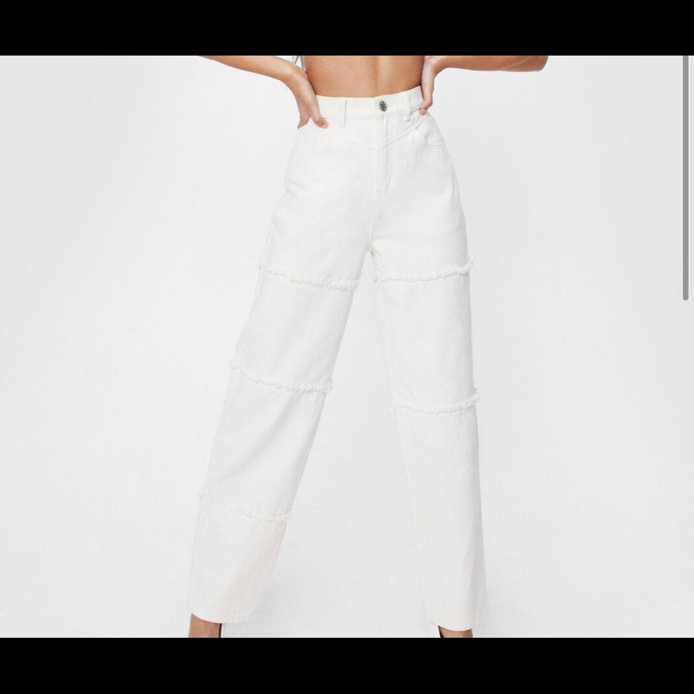 High Waisted frayed boyfriend jeans